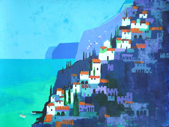 Example of landscape by Colin Ruffell. AMALFI