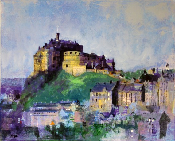 'Edinburgh Castle' painting by Colin Ruffell