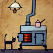 Cat and Stove