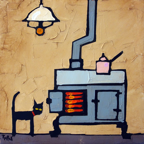 CAT AND STOVE