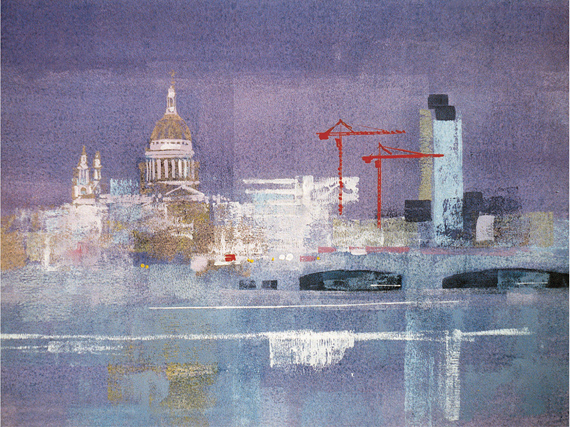 ST PAULS AND CRANES