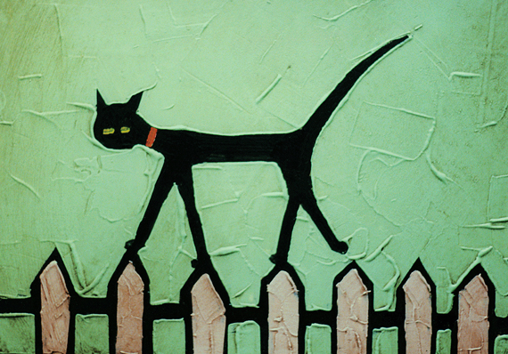 CAT ON FENCE