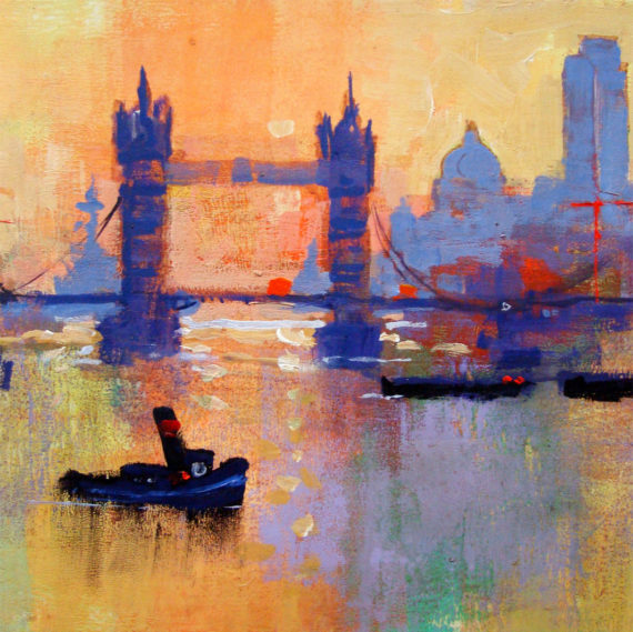 TOWER BRIDGE SUNSET card