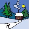 XMAS COTTAGE card