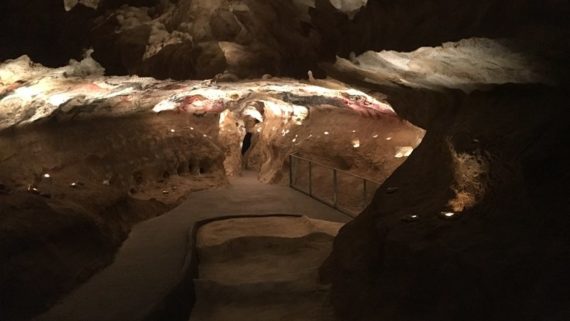 Inside the caves at Lasceaux.