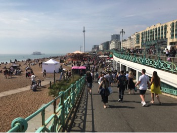 Down to seafront walk Brighto